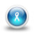 Glossy 3d blue ribbon Icon